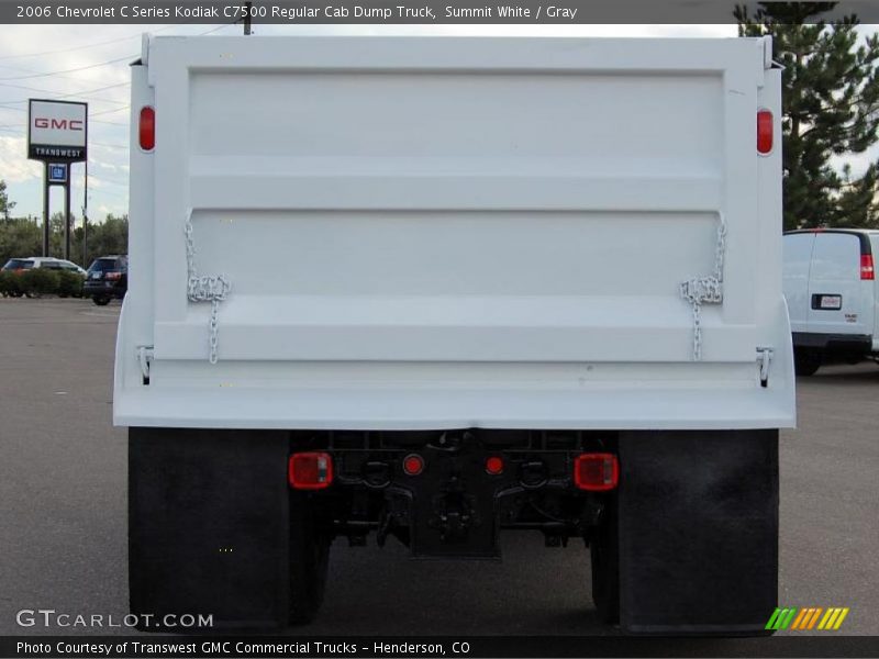 Summit White / Gray 2006 Chevrolet C Series Kodiak C7500 Regular Cab Dump Truck
