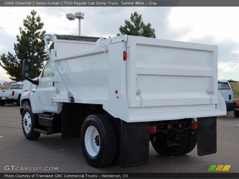 Summit White / Gray 2006 Chevrolet C Series Kodiak C7500 Regular Cab Dump Truck