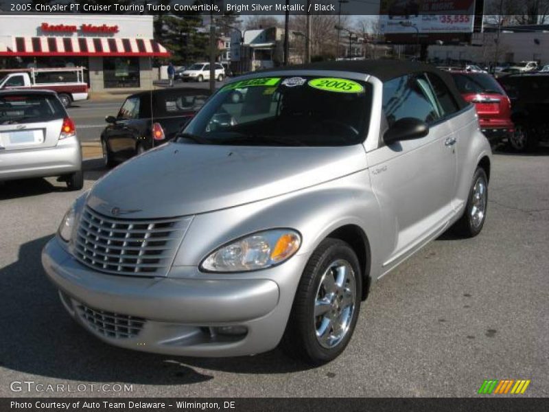 Bright Silver Metallic / Black 2005 Chrysler PT Cruiser Touring Turbo Convertible