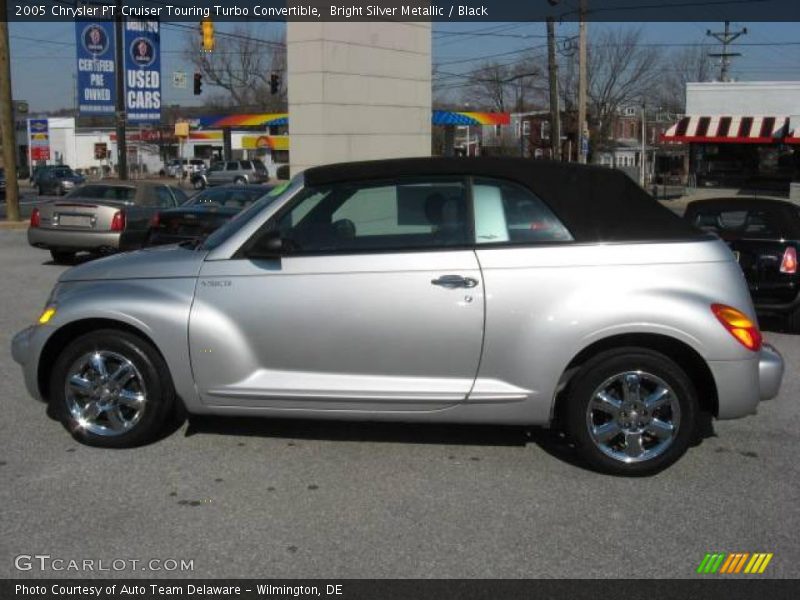 Bright Silver Metallic / Black 2005 Chrysler PT Cruiser Touring Turbo Convertible