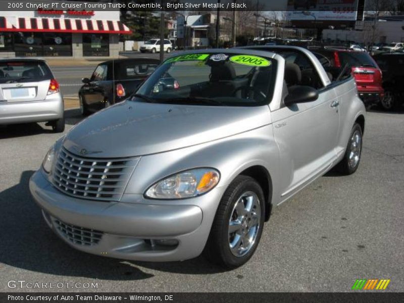 Bright Silver Metallic / Black 2005 Chrysler PT Cruiser Touring Turbo Convertible