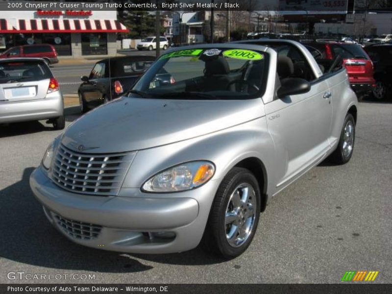Bright Silver Metallic / Black 2005 Chrysler PT Cruiser Touring Turbo Convertible
