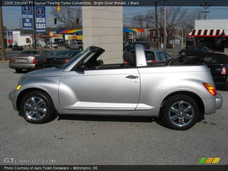 Bright Silver Metallic / Black 2005 Chrysler PT Cruiser Touring Turbo Convertible