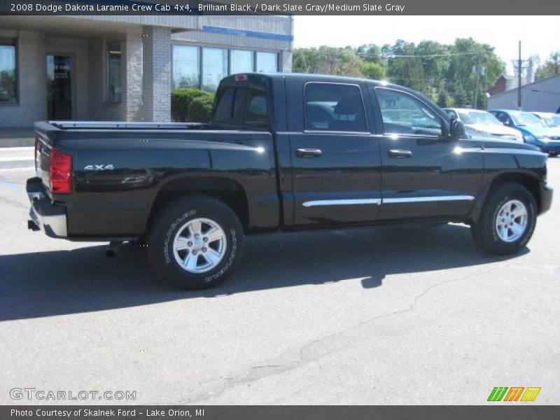Brilliant Black / Dark Slate Gray/Medium Slate Gray 2008 Dodge Dakota Laramie Crew Cab 4x4
