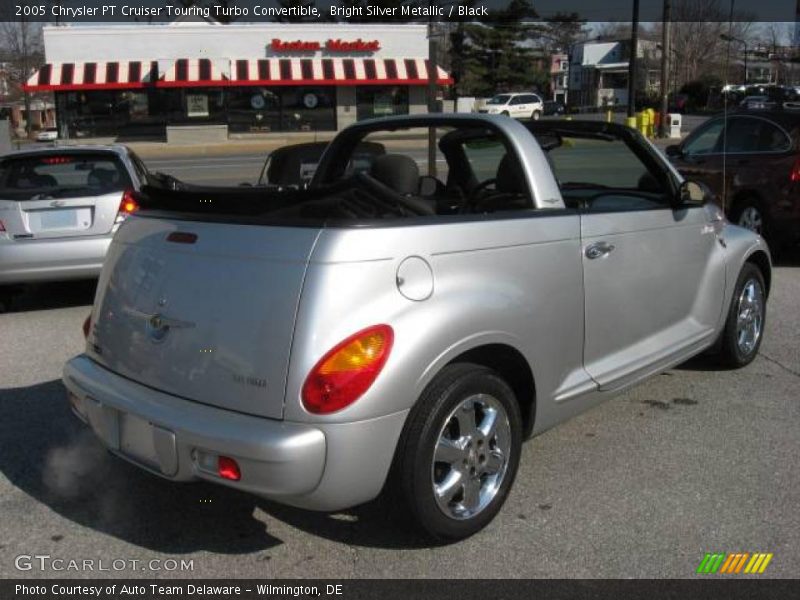 Bright Silver Metallic / Black 2005 Chrysler PT Cruiser Touring Turbo Convertible