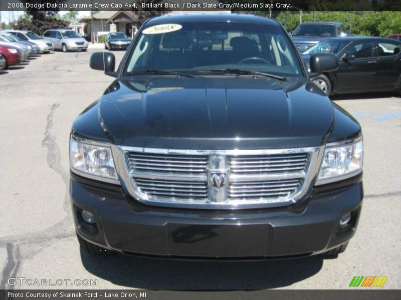 Brilliant Black / Dark Slate Gray/Medium Slate Gray 2008 Dodge Dakota Laramie Crew Cab 4x4