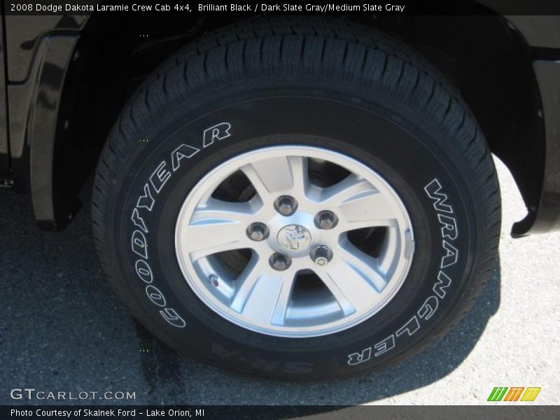Brilliant Black / Dark Slate Gray/Medium Slate Gray 2008 Dodge Dakota Laramie Crew Cab 4x4