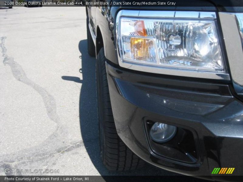Brilliant Black / Dark Slate Gray/Medium Slate Gray 2008 Dodge Dakota Laramie Crew Cab 4x4