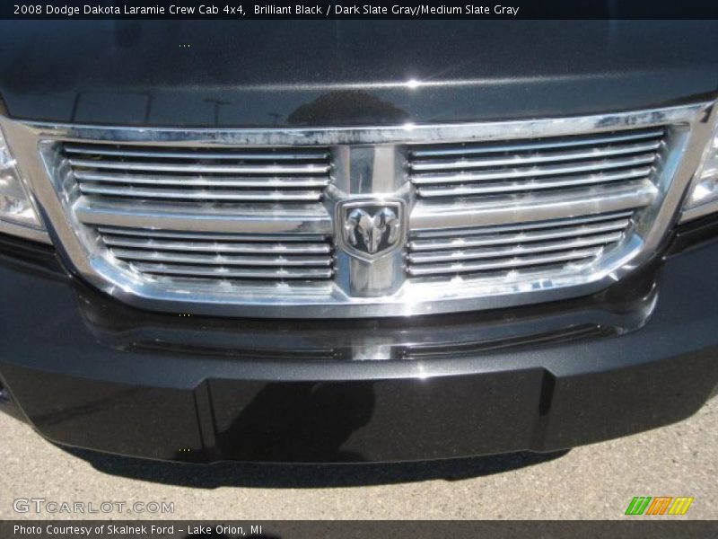 Brilliant Black / Dark Slate Gray/Medium Slate Gray 2008 Dodge Dakota Laramie Crew Cab 4x4