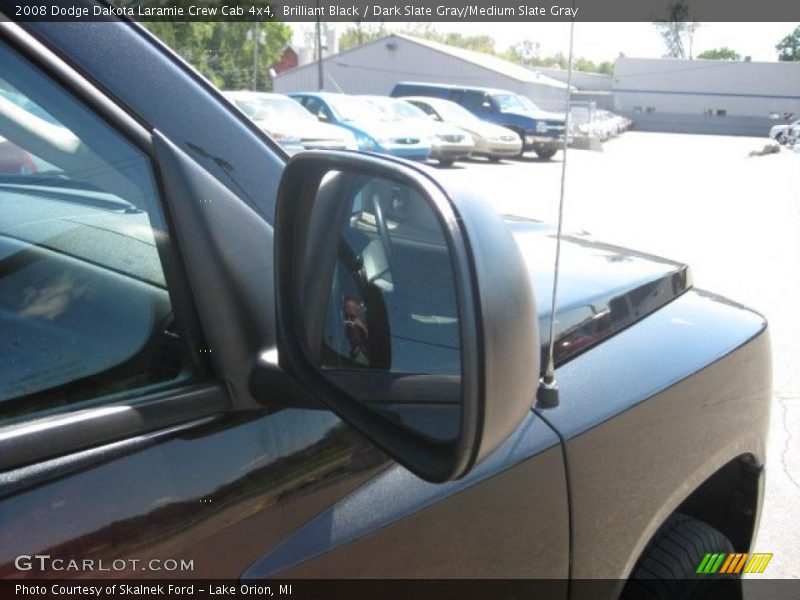 Brilliant Black / Dark Slate Gray/Medium Slate Gray 2008 Dodge Dakota Laramie Crew Cab 4x4