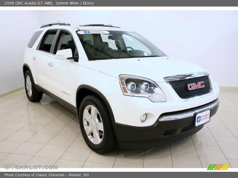 Summit White / Ebony 2008 GMC Acadia SLT AWD