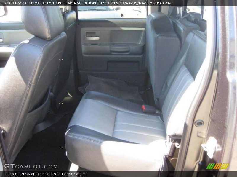 Brilliant Black / Dark Slate Gray/Medium Slate Gray 2008 Dodge Dakota Laramie Crew Cab 4x4