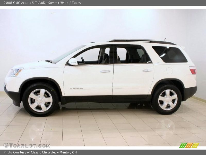 Summit White / Ebony 2008 GMC Acadia SLT AWD