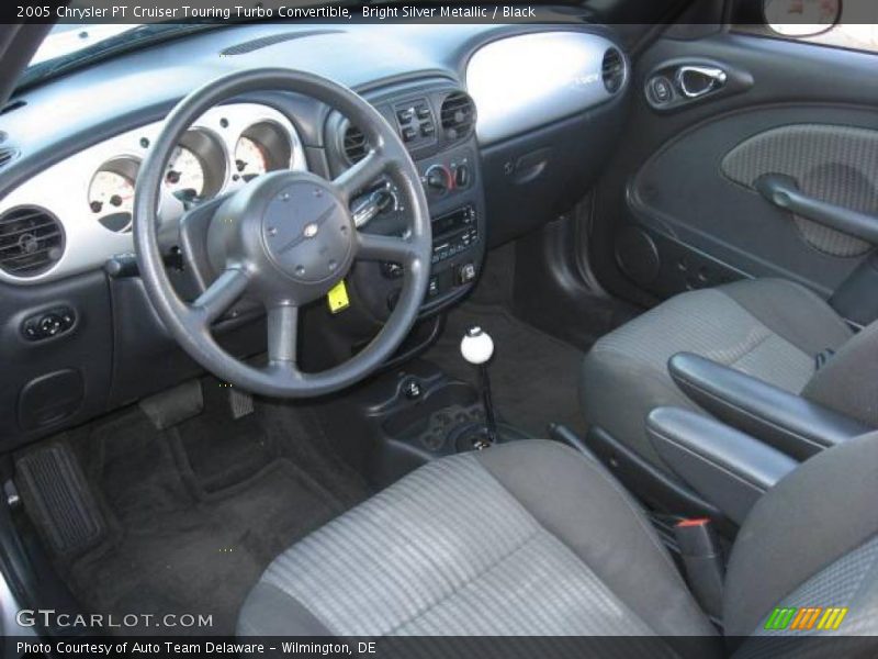 Bright Silver Metallic / Black 2005 Chrysler PT Cruiser Touring Turbo Convertible