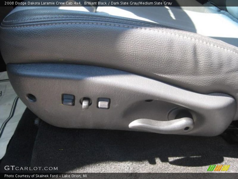 Brilliant Black / Dark Slate Gray/Medium Slate Gray 2008 Dodge Dakota Laramie Crew Cab 4x4