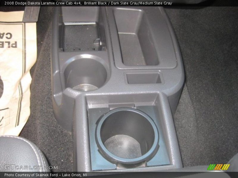 Brilliant Black / Dark Slate Gray/Medium Slate Gray 2008 Dodge Dakota Laramie Crew Cab 4x4