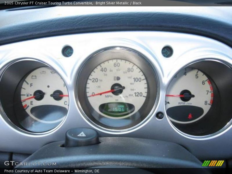 Bright Silver Metallic / Black 2005 Chrysler PT Cruiser Touring Turbo Convertible