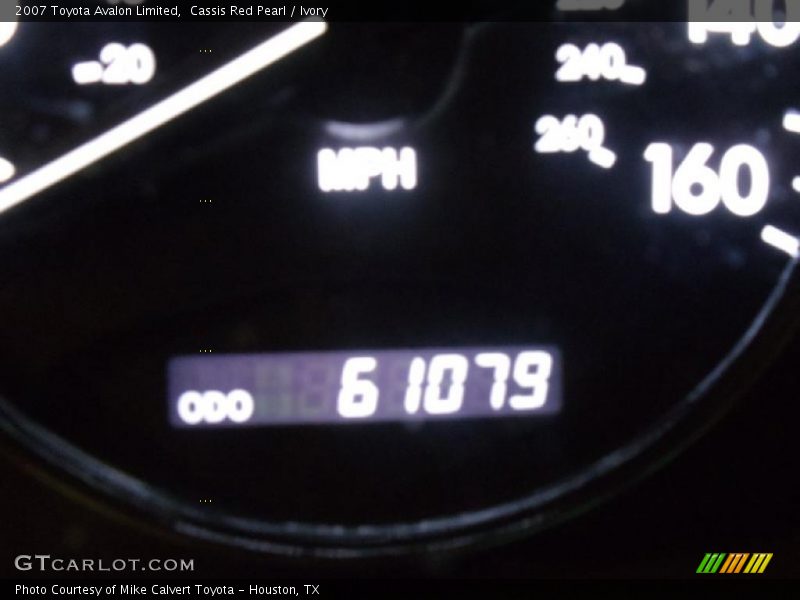 Cassis Red Pearl / Ivory 2007 Toyota Avalon Limited