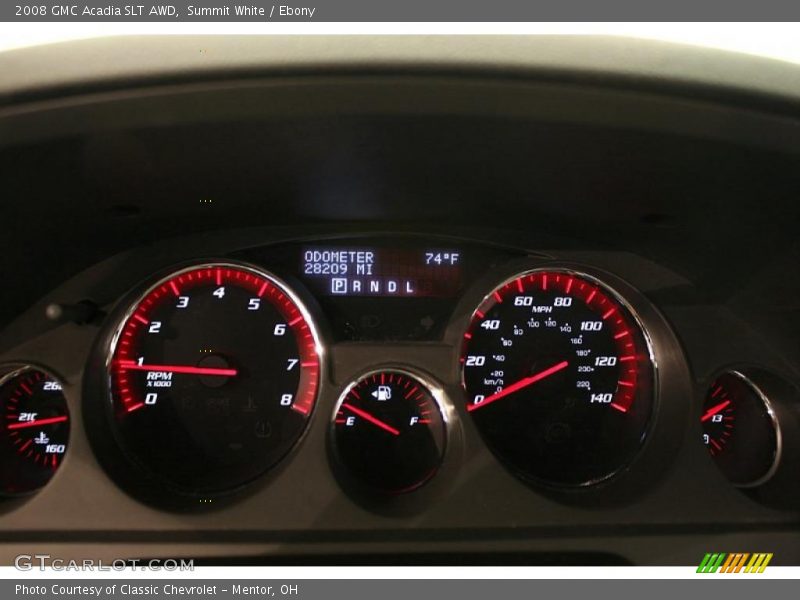 Summit White / Ebony 2008 GMC Acadia SLT AWD