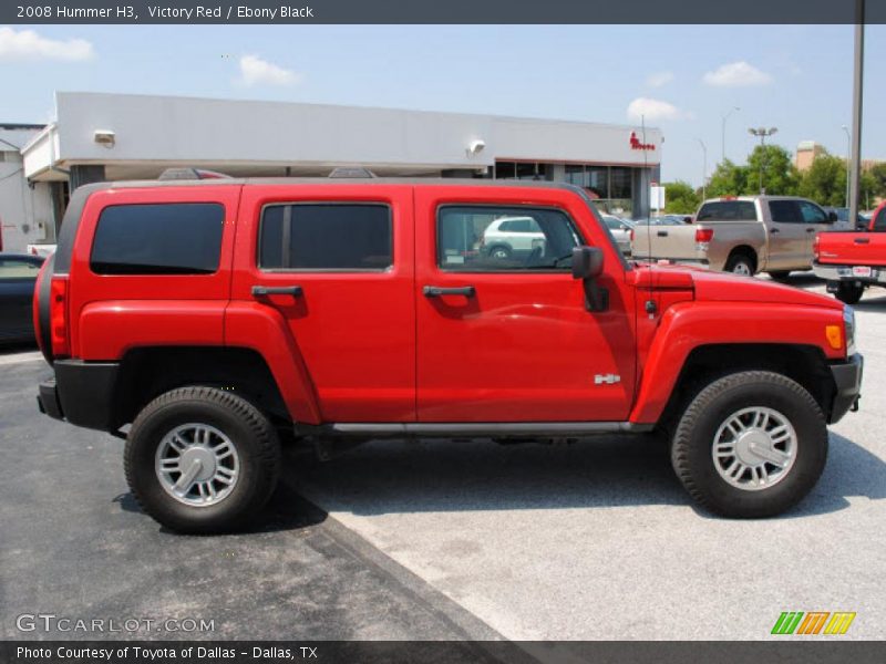 Victory Red / Ebony Black 2008 Hummer H3