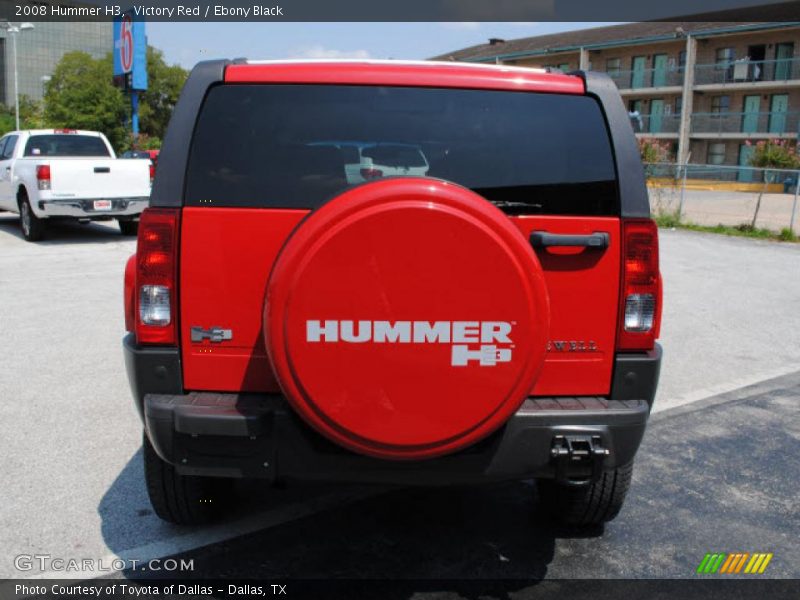 Victory Red / Ebony Black 2008 Hummer H3