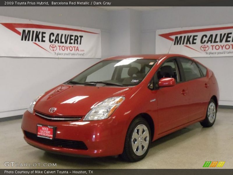 Barcelona Red Metallic / Dark Gray 2009 Toyota Prius Hybrid