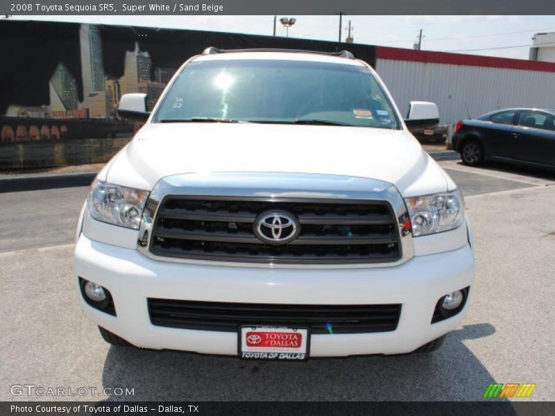 Super White / Sand Beige 2008 Toyota Sequoia SR5