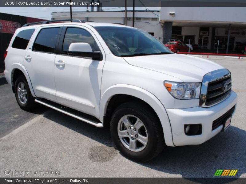 Super White / Sand Beige 2008 Toyota Sequoia SR5