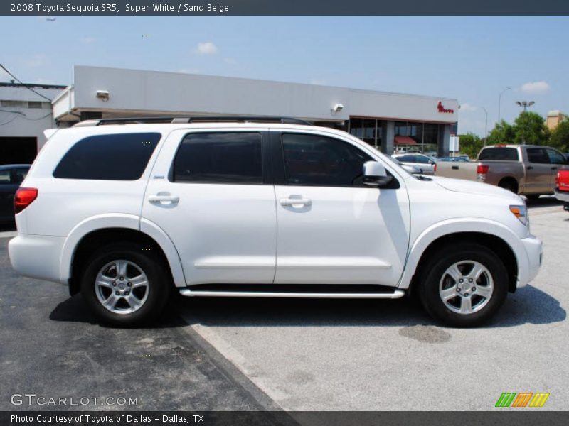 Super White / Sand Beige 2008 Toyota Sequoia SR5