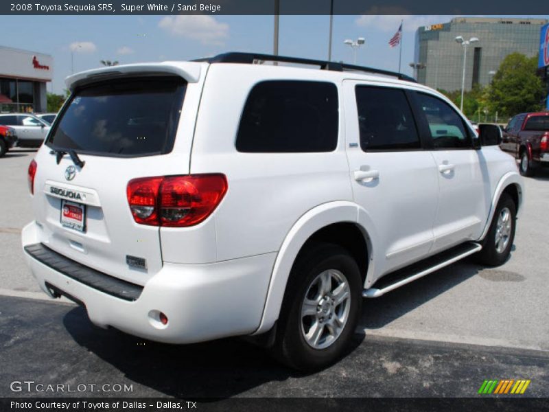 Super White / Sand Beige 2008 Toyota Sequoia SR5