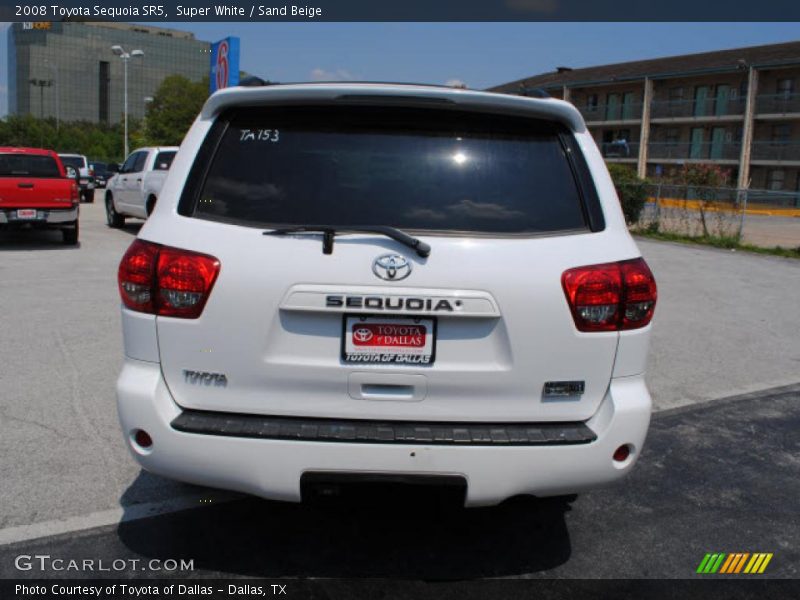 Super White / Sand Beige 2008 Toyota Sequoia SR5