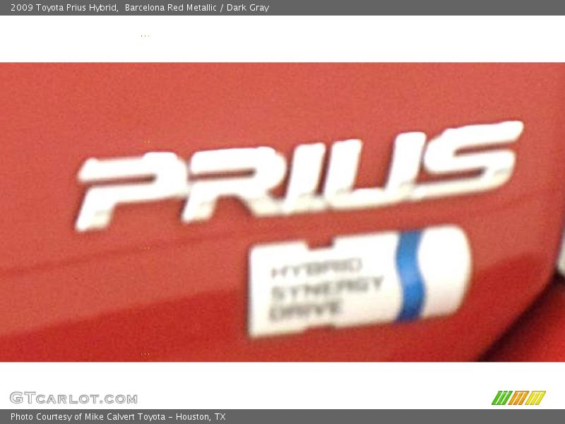 Barcelona Red Metallic / Dark Gray 2009 Toyota Prius Hybrid