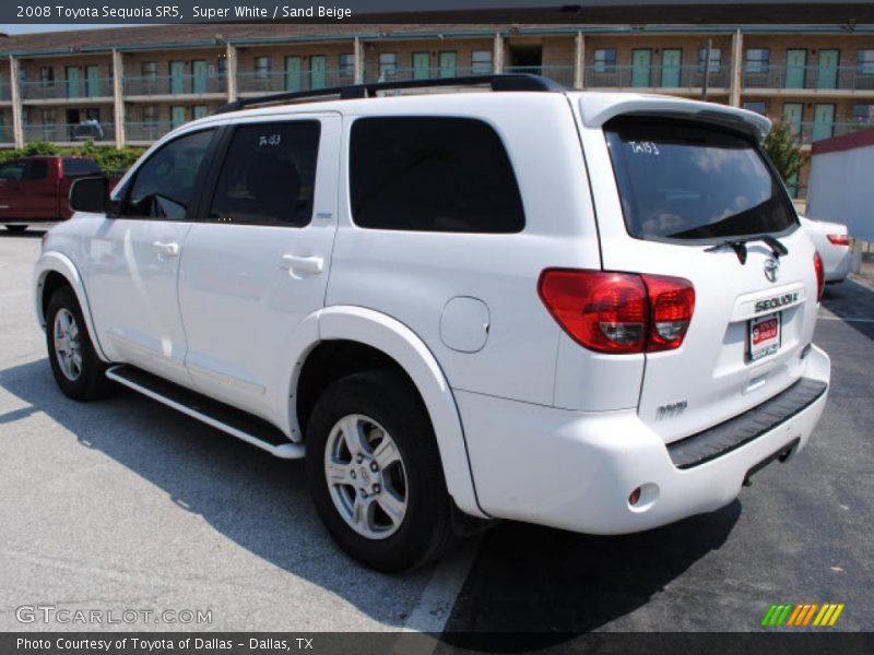 Super White / Sand Beige 2008 Toyota Sequoia SR5