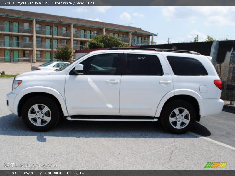 Super White / Sand Beige 2008 Toyota Sequoia SR5