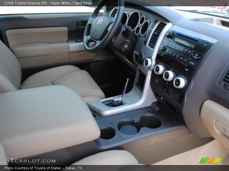 Super White / Sand Beige 2008 Toyota Sequoia SR5