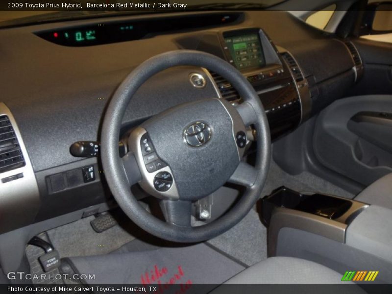 Barcelona Red Metallic / Dark Gray 2009 Toyota Prius Hybrid
