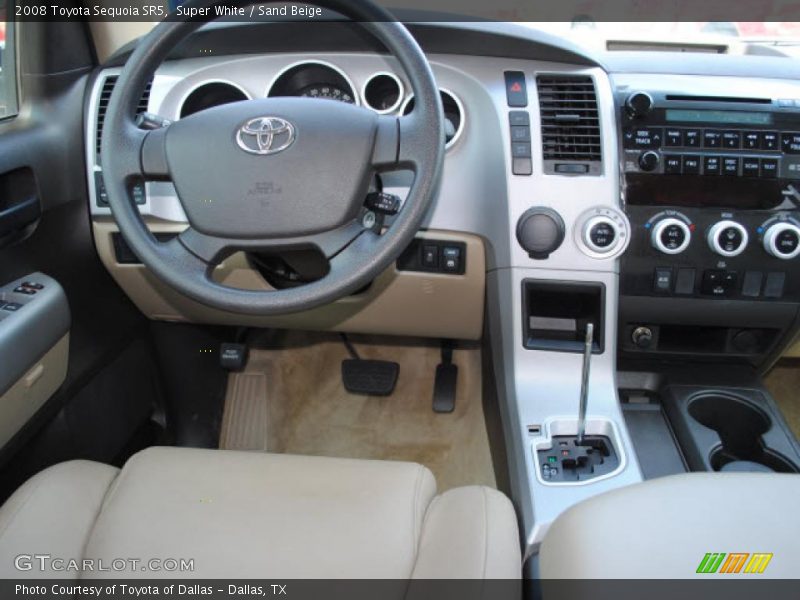 Super White / Sand Beige 2008 Toyota Sequoia SR5