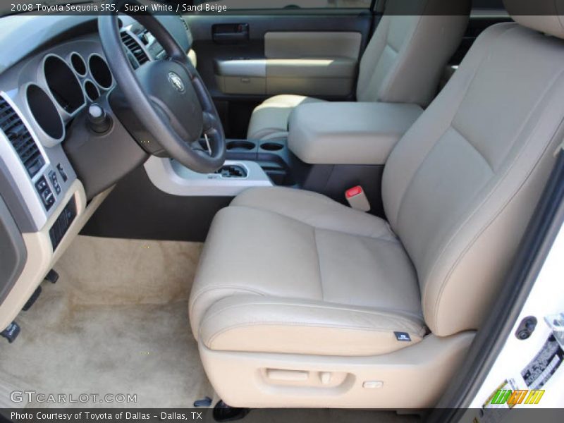 Super White / Sand Beige 2008 Toyota Sequoia SR5