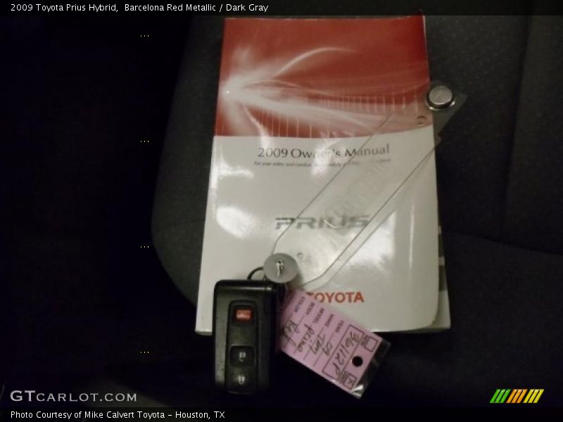 Barcelona Red Metallic / Dark Gray 2009 Toyota Prius Hybrid