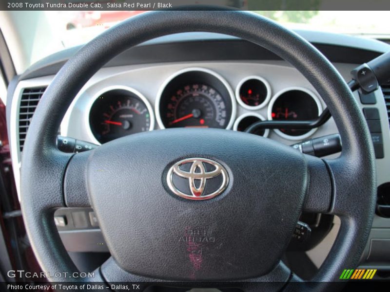 Salsa Red Pearl / Black 2008 Toyota Tundra Double Cab