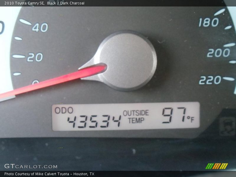 Black / Dark Charcoal 2010 Toyota Camry SE