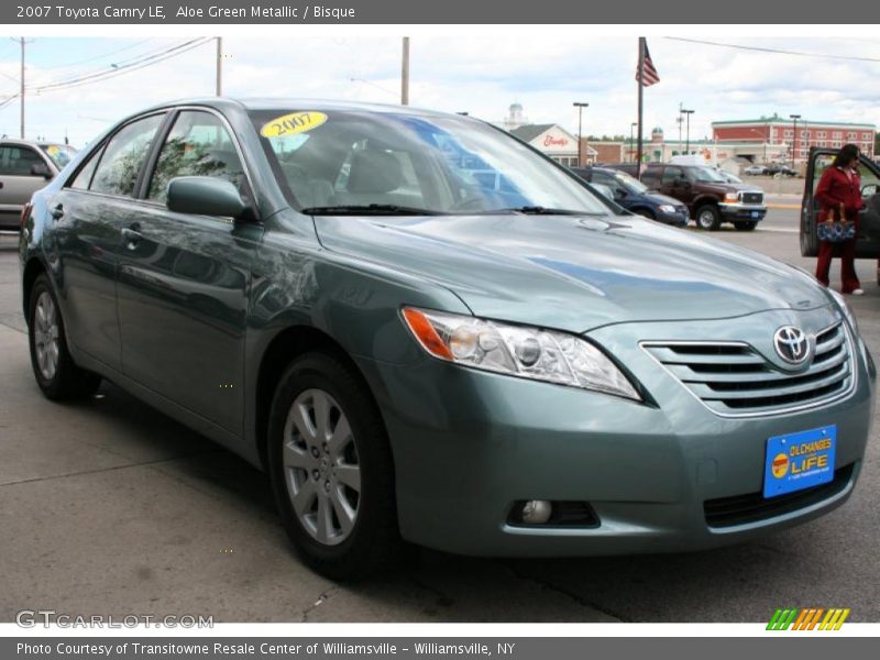 Aloe Green Metallic / Bisque 2007 Toyota Camry LE