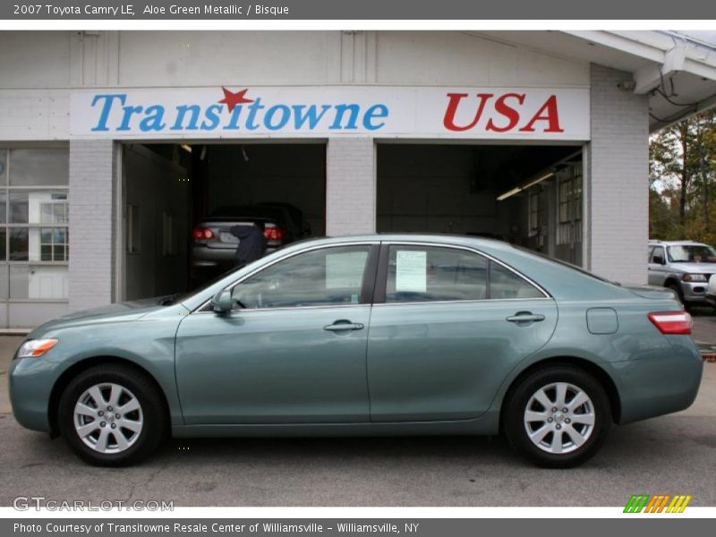 Aloe Green Metallic / Bisque 2007 Toyota Camry LE