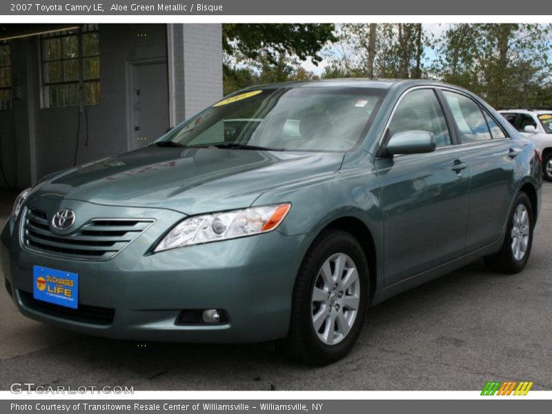 Aloe Green Metallic / Bisque 2007 Toyota Camry LE