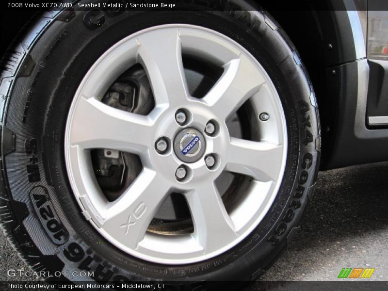 Seashell Metallic / Sandstone Beige 2008 Volvo XC70 AWD