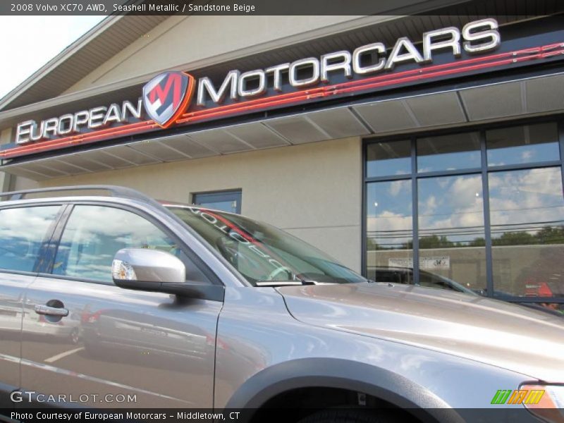 Seashell Metallic / Sandstone Beige 2008 Volvo XC70 AWD