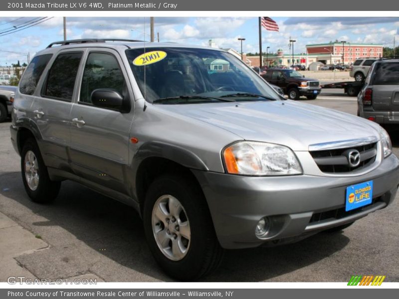 Platinum Metallic / Gray 2001 Mazda Tribute LX V6 4WD