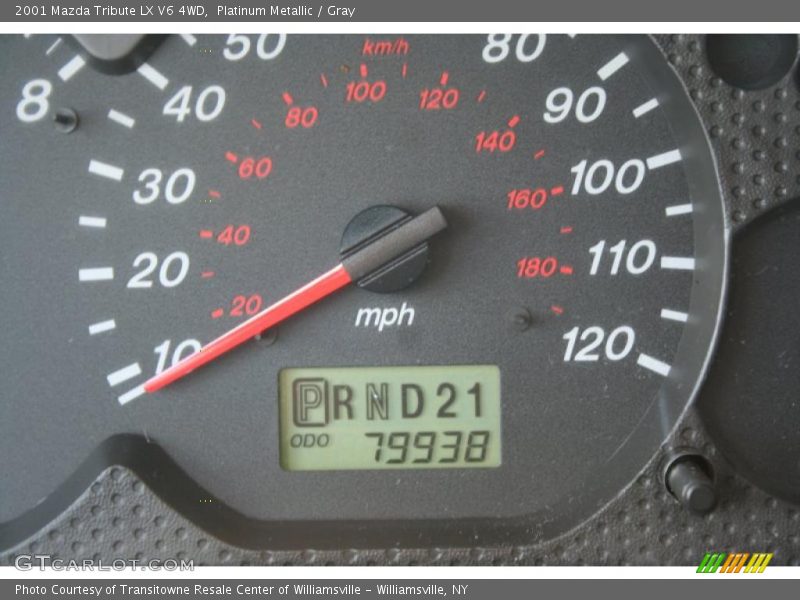 Platinum Metallic / Gray 2001 Mazda Tribute LX V6 4WD