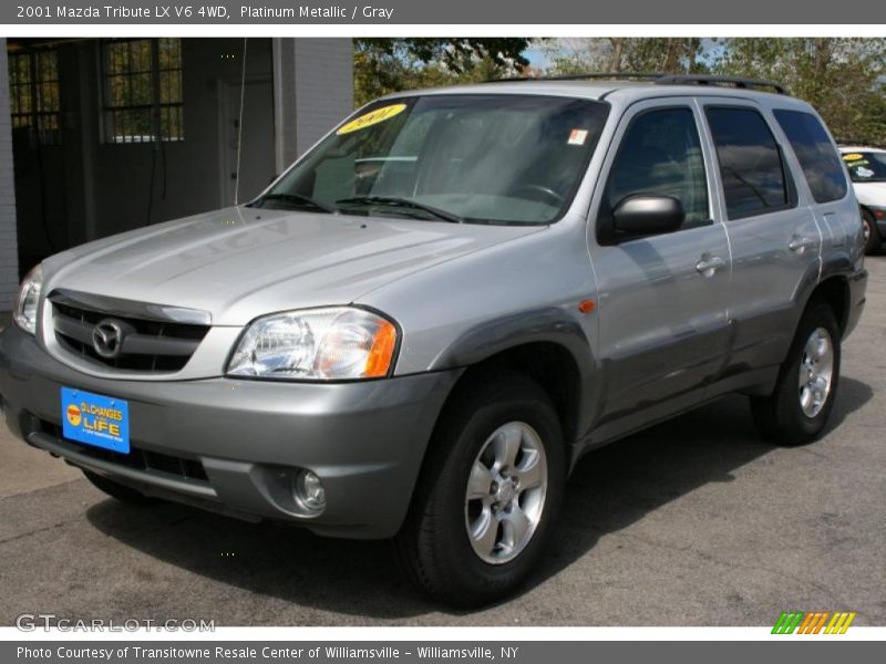 Platinum Metallic / Gray 2001 Mazda Tribute LX V6 4WD
