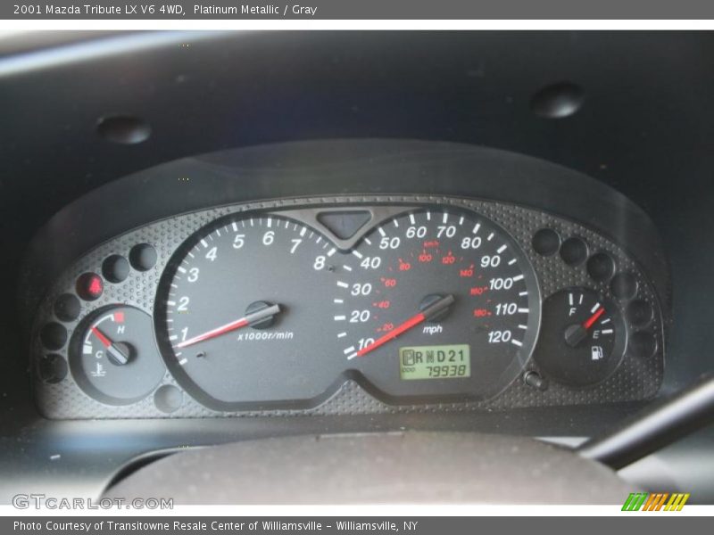 Platinum Metallic / Gray 2001 Mazda Tribute LX V6 4WD